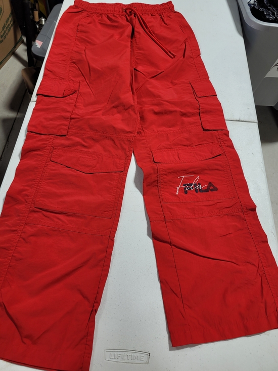 Fila Pants - FILA Red Cargo Pants
